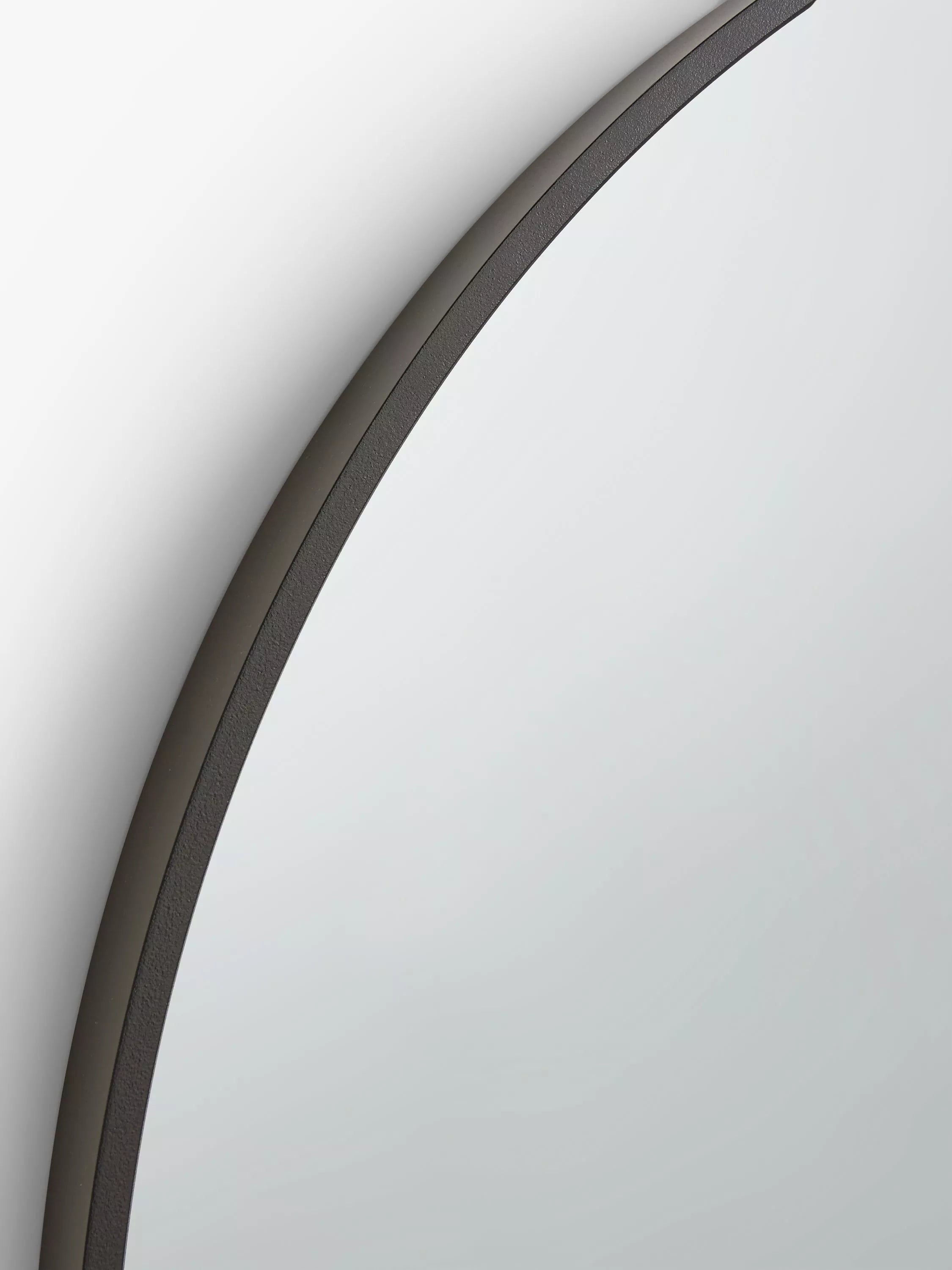 John Lewis round wall mirror 65cm slim metal frame (British brand)