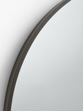 John Lewis round wall mirror 65cm slim metal frame (British brand)