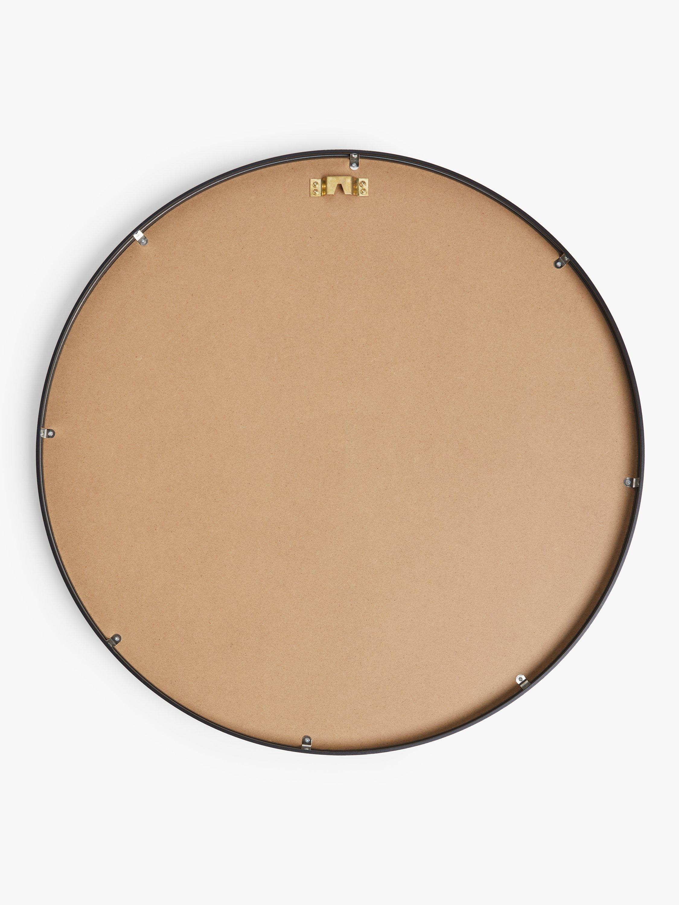 John Lewis round wall mirror 65cm slim metal frame (British brand)