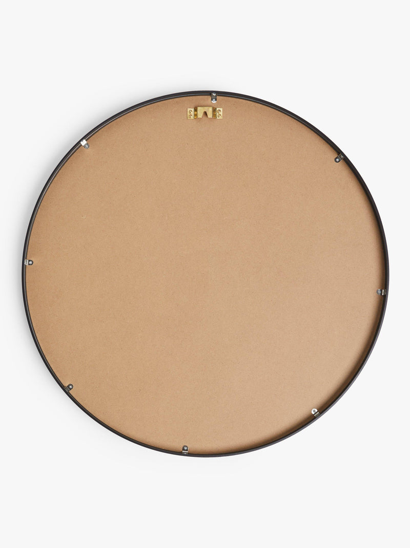 John Lewis round wall mirror 65cm slim metal frame (British brand)