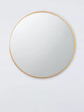 John Lewis Thin Metal Frame Round Wall Mirror, 65cm