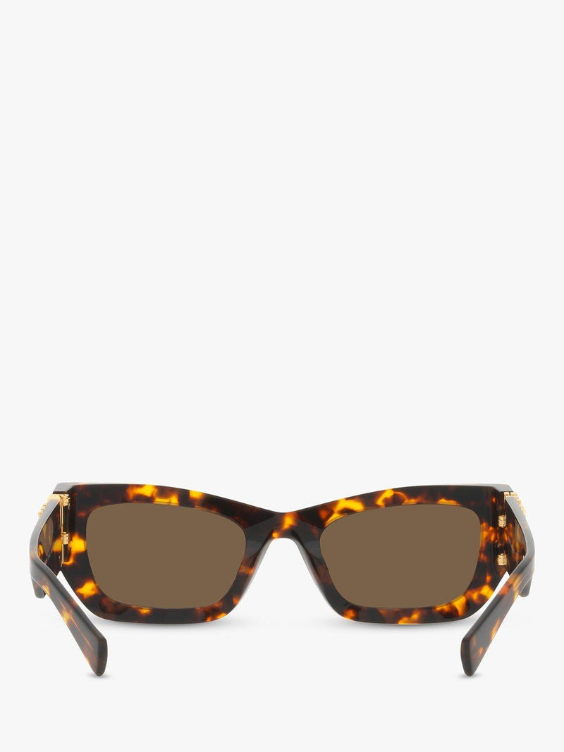 Miu Miu women's rectangular sunglasses Havana (British brand)