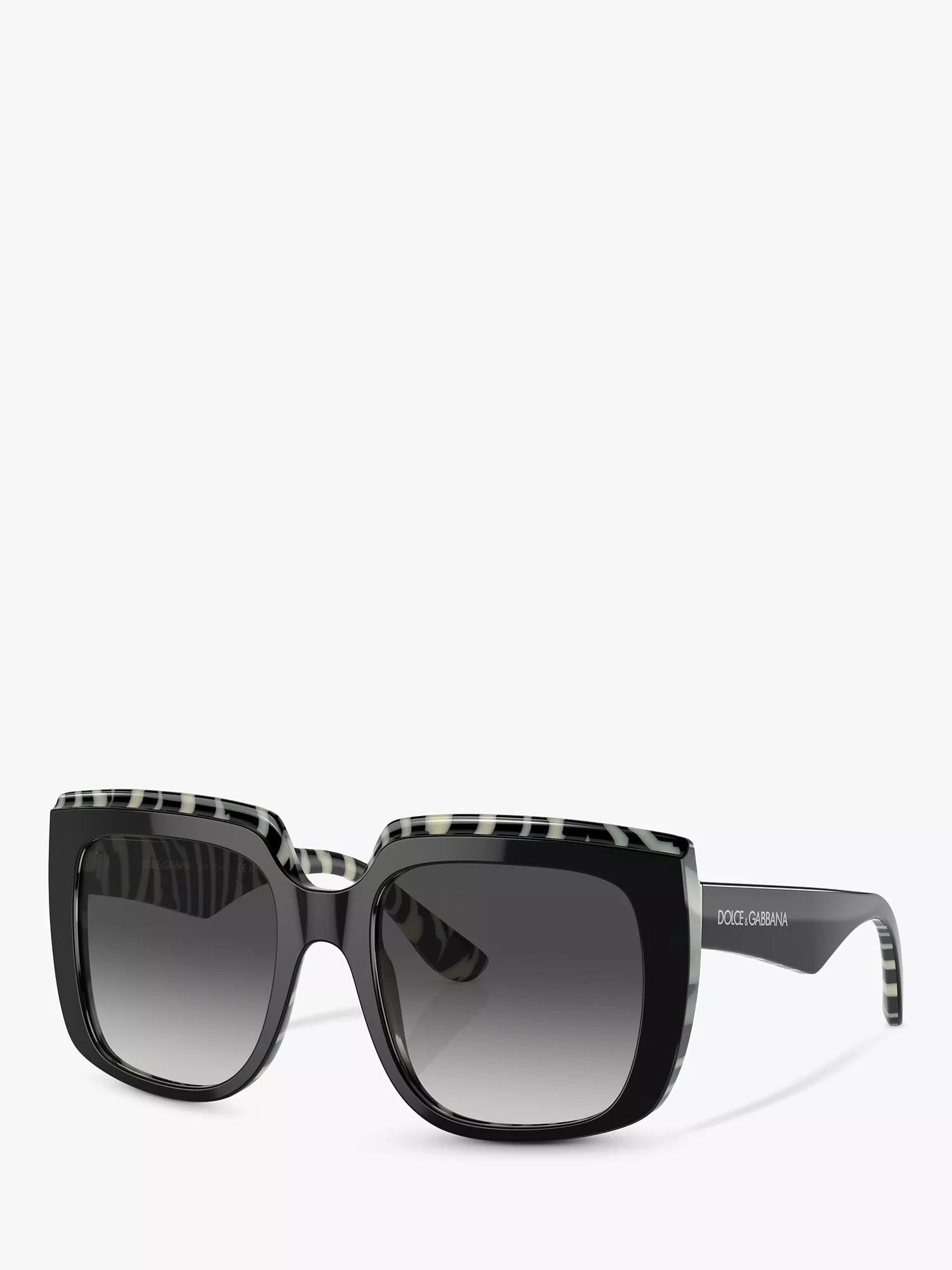 Dolce & Gabbana black square sunglasses, gradient lenses, imported from the UK