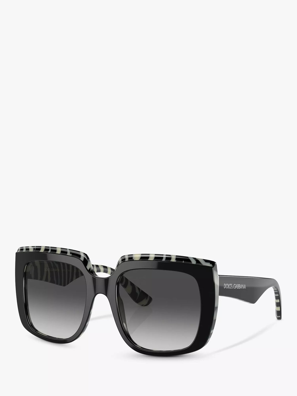 Dolce & Gabbana black square sunglasses, gradient lenses, imported from the UK