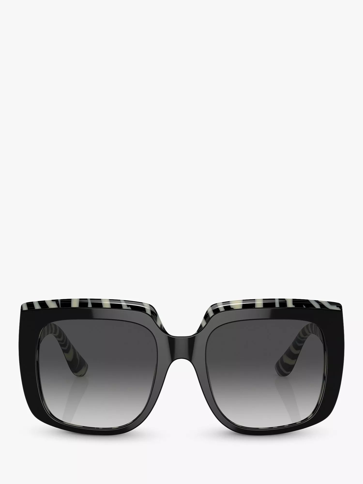 Dolce & Gabbana black square sunglasses, gradient lenses, imported from the UK