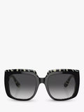 Dolce & Gabbana black square sunglasses, gradient lenses, imported from the UK
