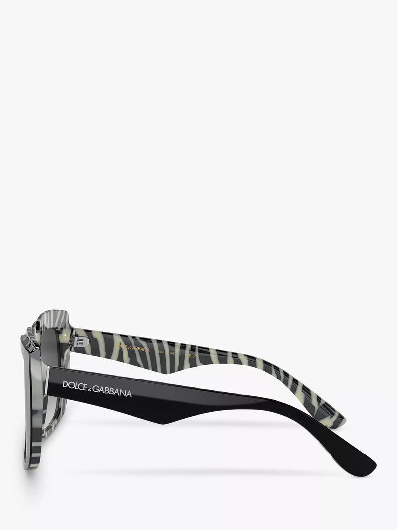Dolce & Gabbana black square sunglasses, gradient lenses, imported from the UK