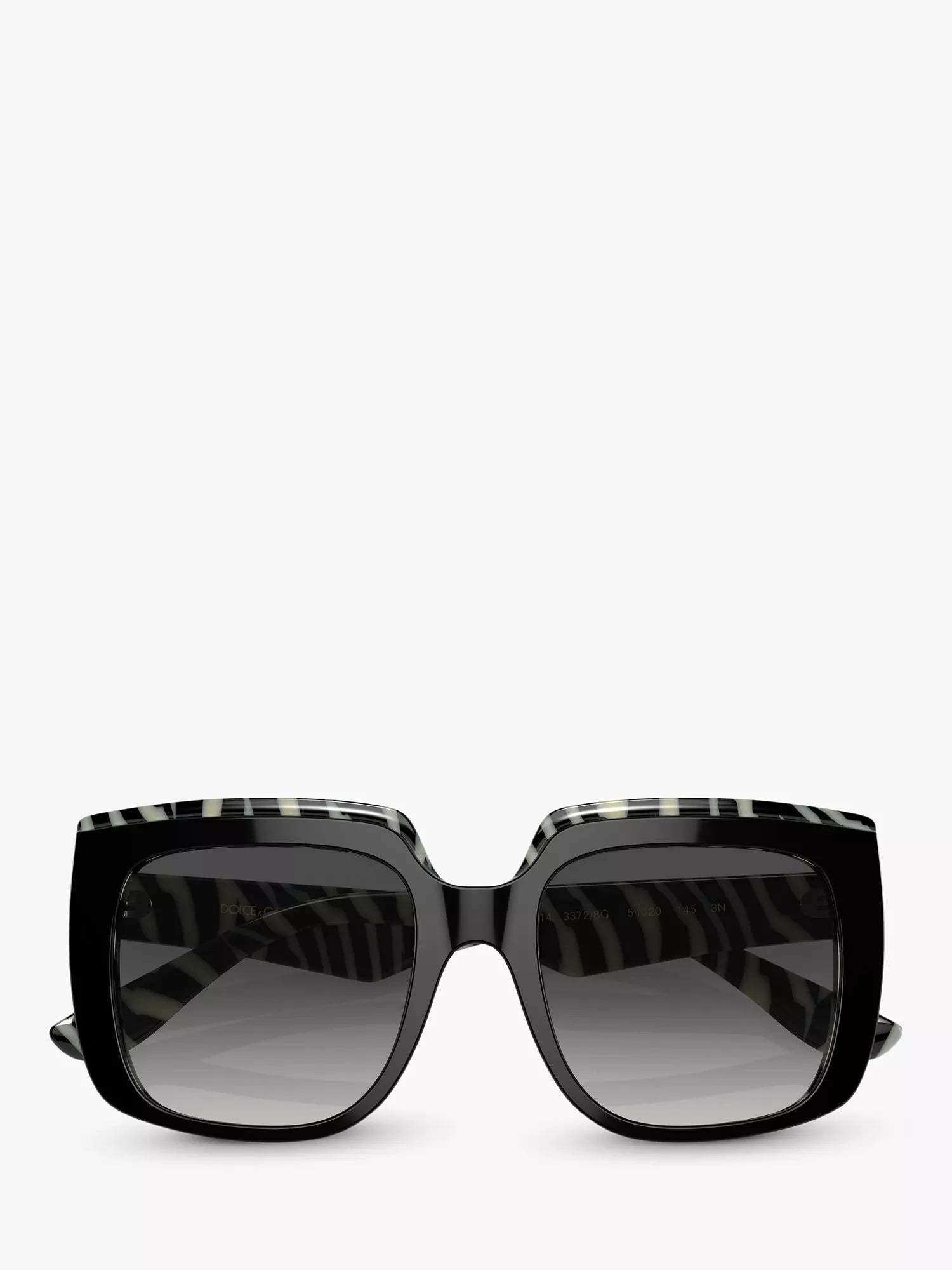 Dolce & Gabbana black square sunglasses, gradient lenses, imported from the UK