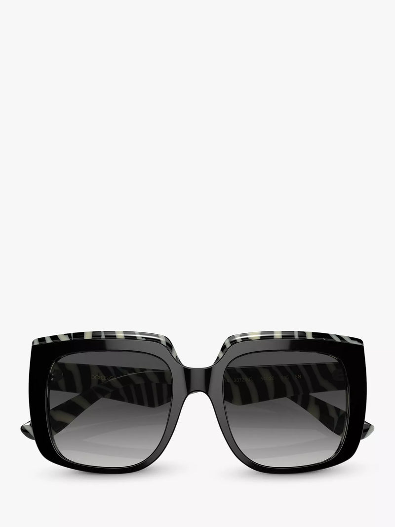 Dolce & Gabbana black square sunglasses, gradient lenses, imported from the UK