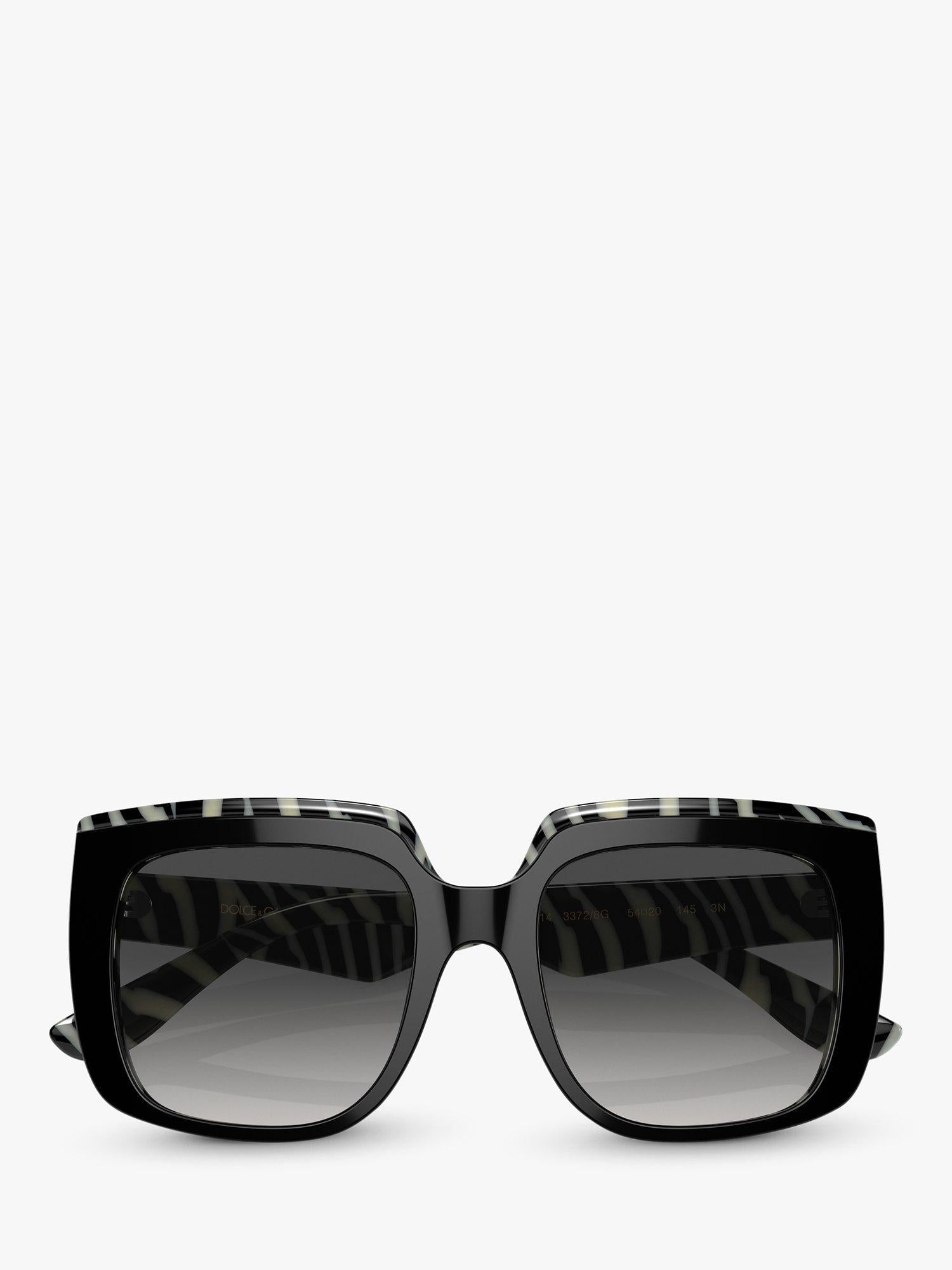 Dolce & Gabbana black square sunglasses, gradient lenses, imported from the UK