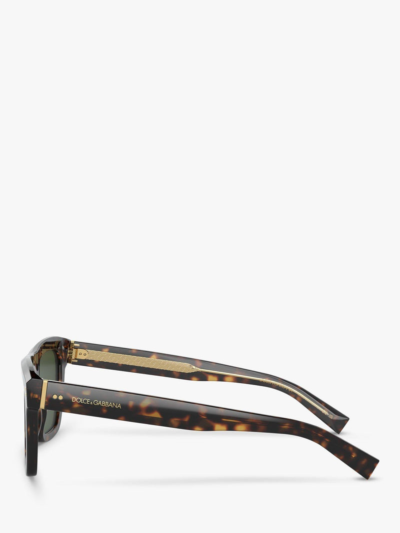 Dolce Gabbana square sunglasses brown acetate frame - British product