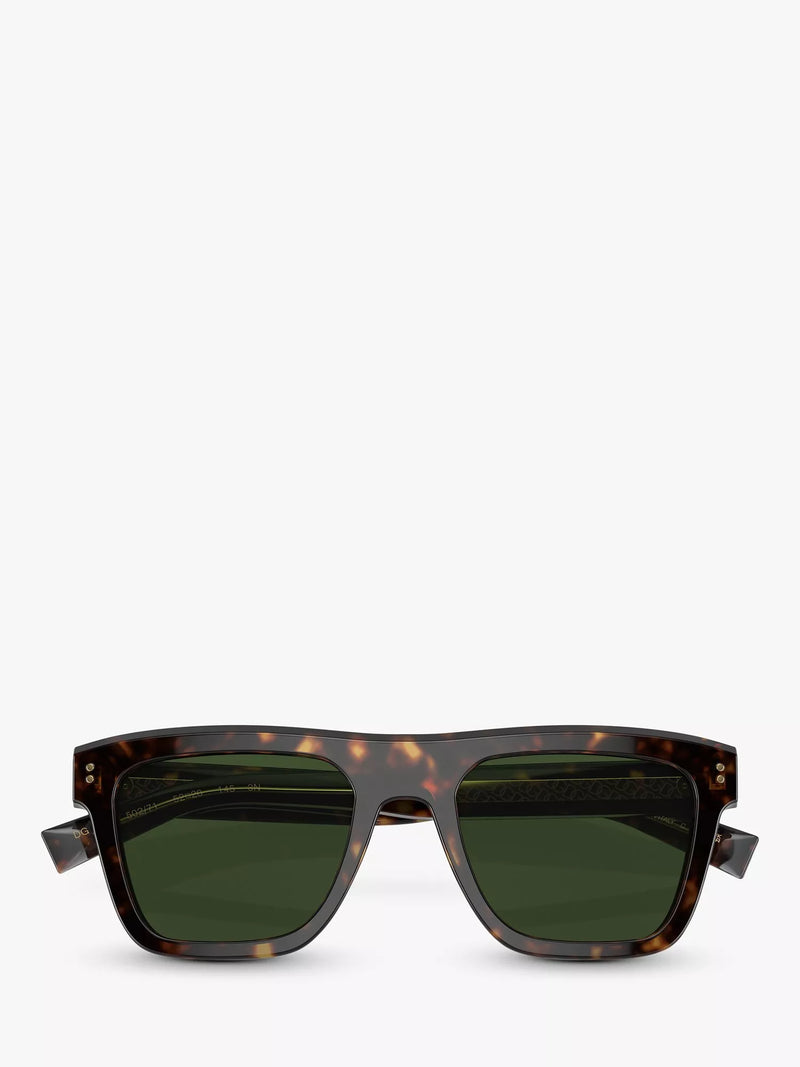 Dolce Gabbana square sunglasses brown acetate frame - British product