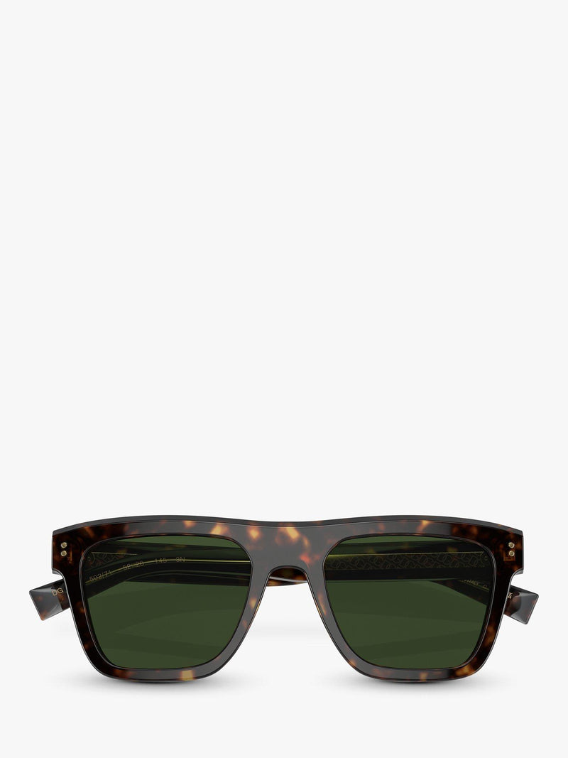 Dolce Gabbana square sunglasses brown acetate frame - British product
