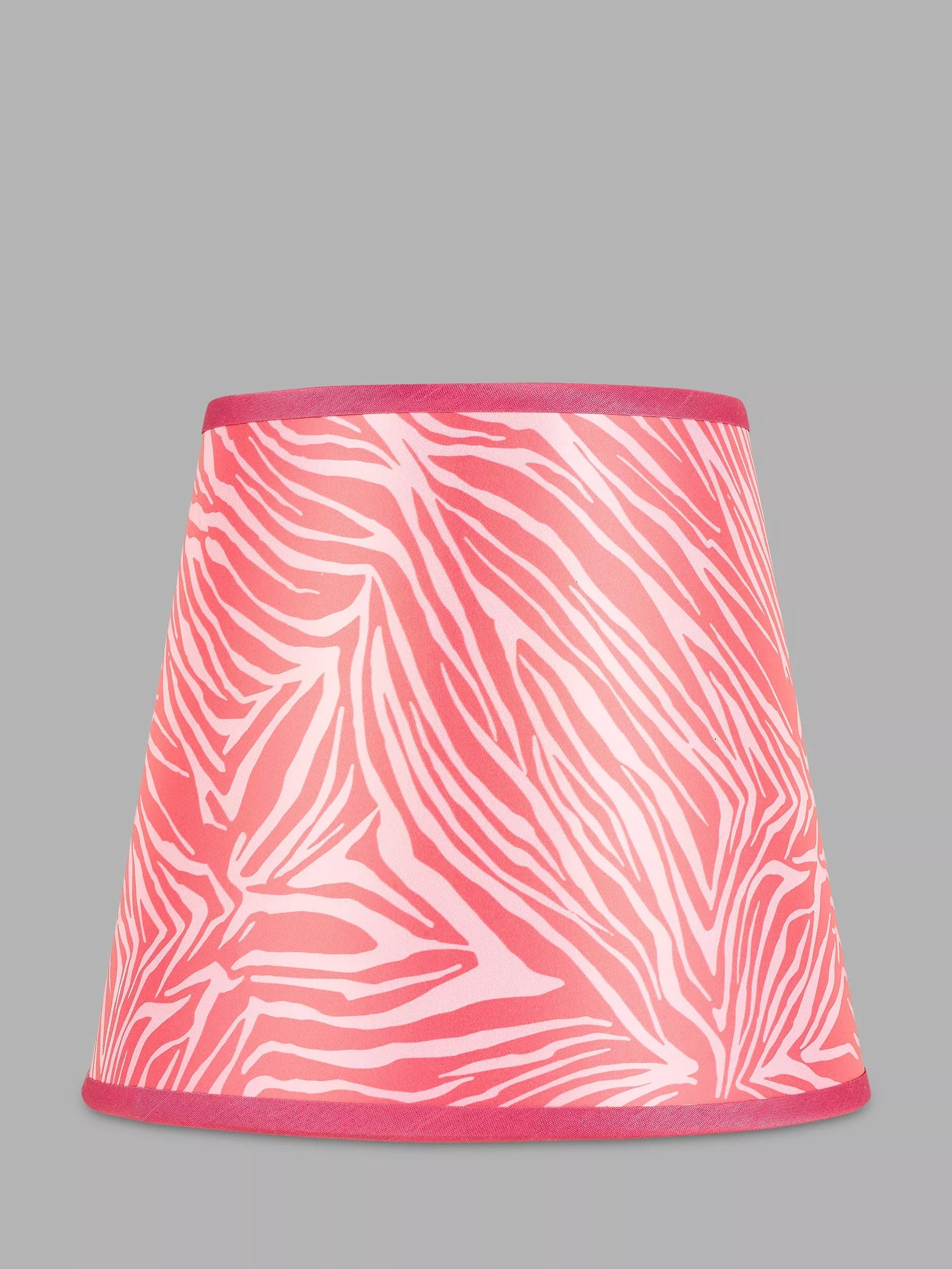 John Lewis + Matthew Williamson Zebra Lampshade, Pink, Dia.19cm