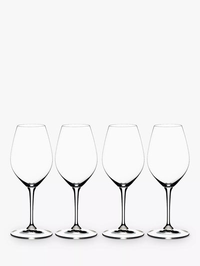 John Lewis RIEDEL Wine Friendly Weißwein / Champagnerglas, 440ml, Set von 4, klar