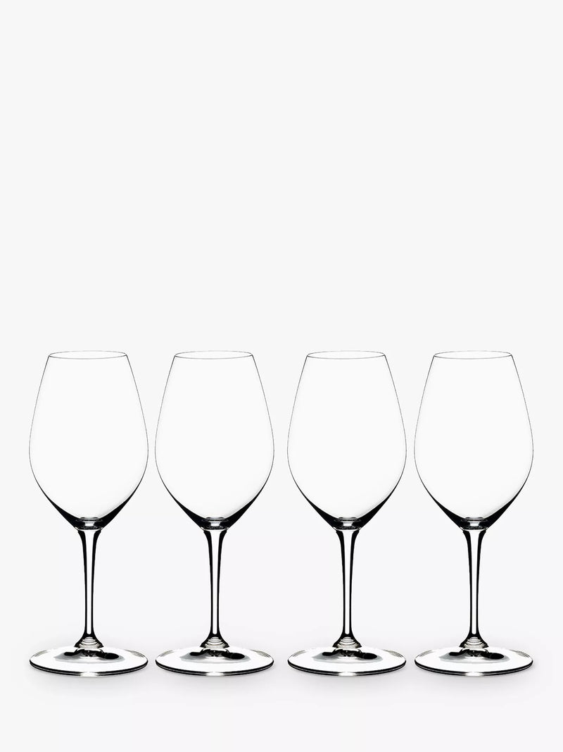 RIEDEL Wine Friendly White Wine / Champagne Glass, 440ml, Set of 4, Clear