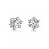Jools by Jenny Brown cubic zirconia snowflake earrings (British brand)