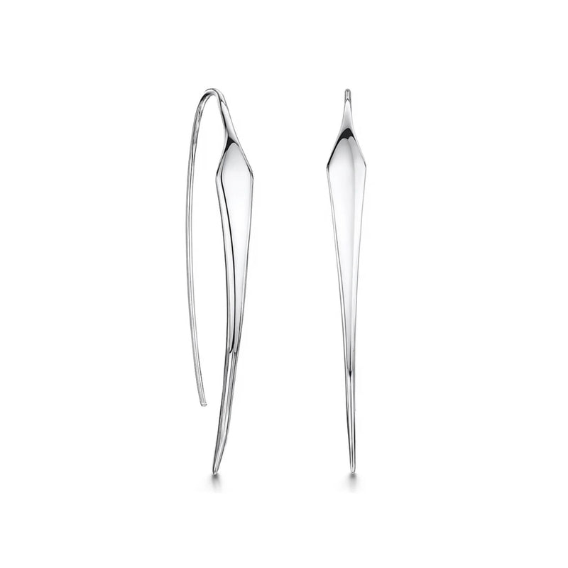 Jools by Jenny Brown elongated diamond tip fishhook earrings 5cm - British product
