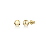 Jools gold plated ball stud earrings 2mm imported from the UK