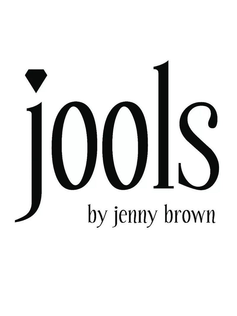 Jools by Jenny Brown cubic zirconia earrings silver, imported from the UK