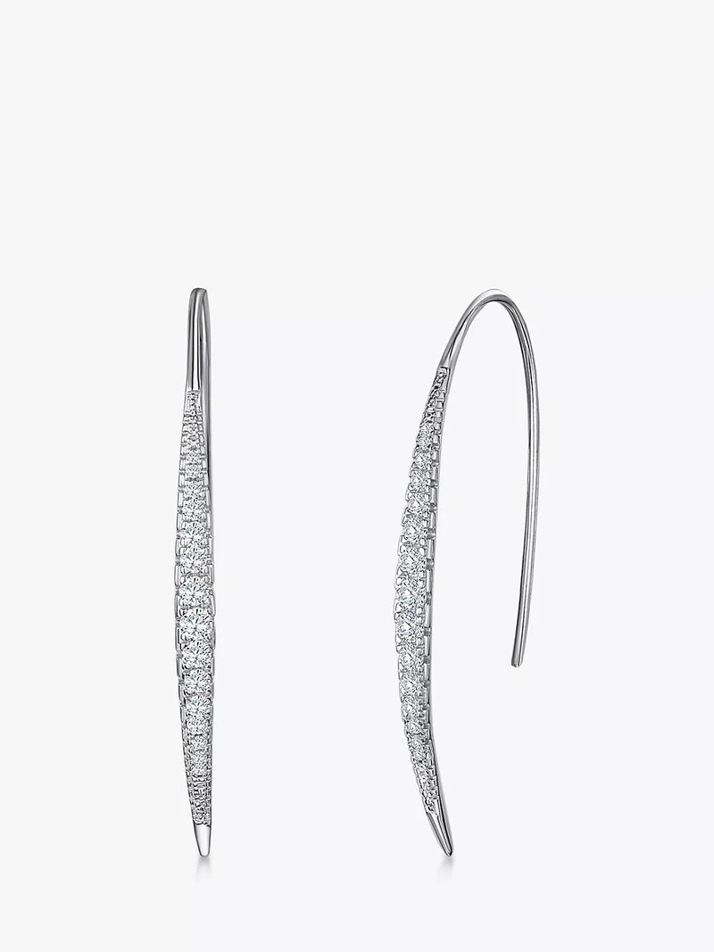 Jools by Jenny Brown cubic zirconia sail drop earrings (British brand)