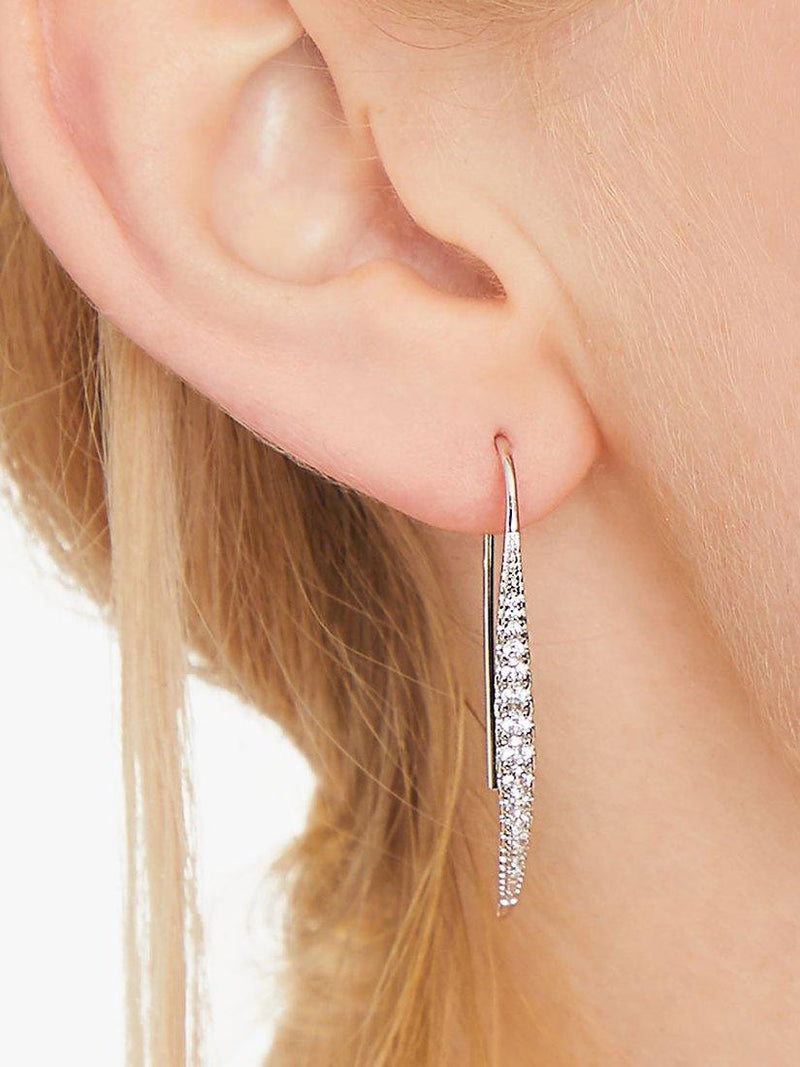 Jools by Jenny Brown cubic zirconia sail drop earrings (British brand)