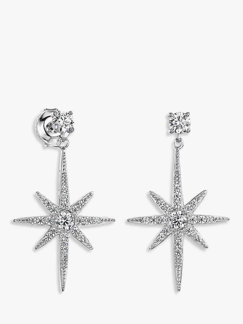 Jools by Jenny Brown north star drop earrings (British brand)