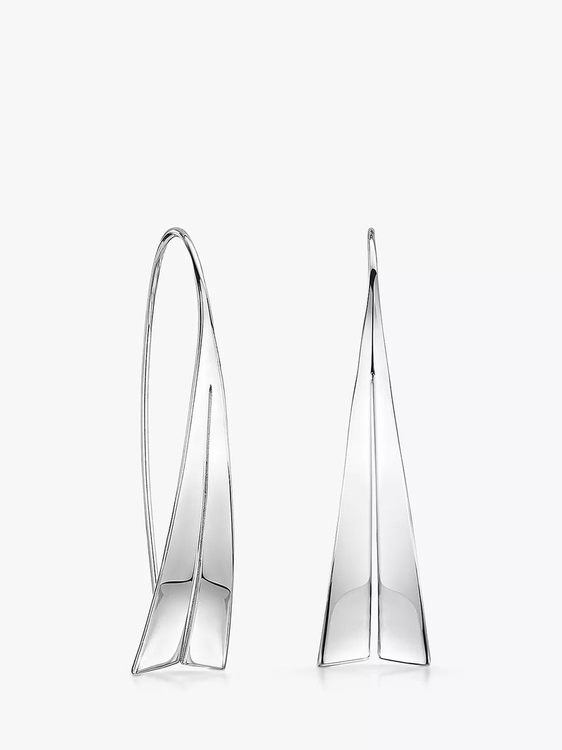 Jools by Jenny Brown split sail earrings silver - British product