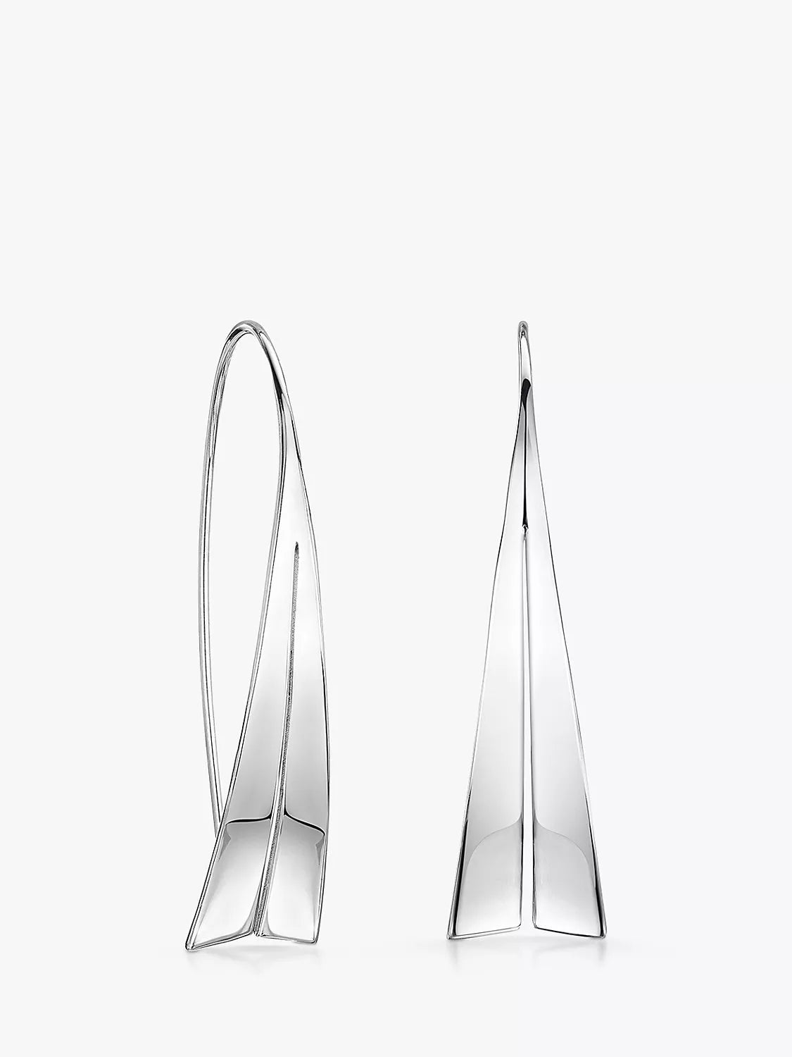 Jools by Jenny Brown split sail earrings silver - British product