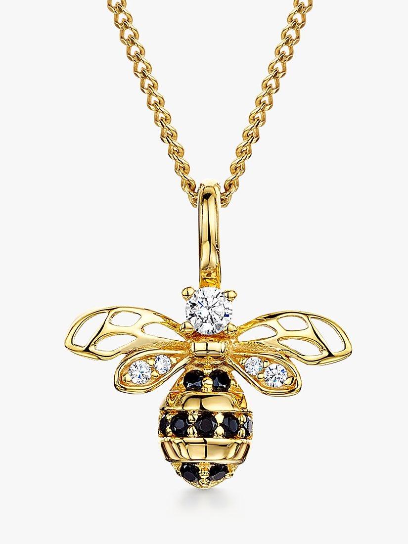 Jools by Jenny Brown bee pendant necklace gold plated (British brand)