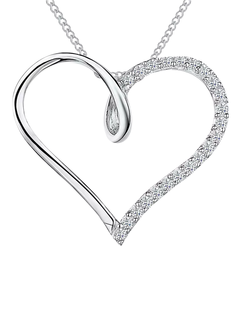 Jools by Jenny Brown open heart twist pendant necklace, British brand