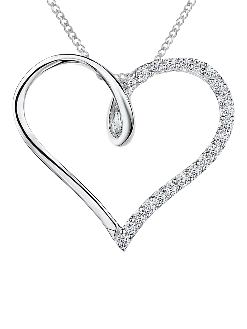 Jools by Jenny Brown open heart twist pendant necklace, British brand