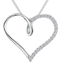Jools by Jenny Brown open heart twist pendant necklace, British brand