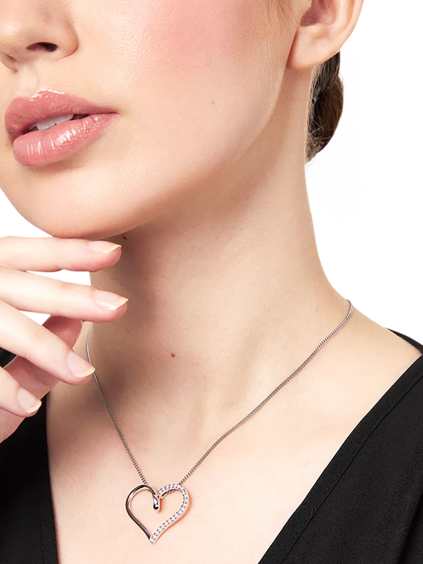 Jools by Jenny Brown open heart twist pendant necklace, British brand