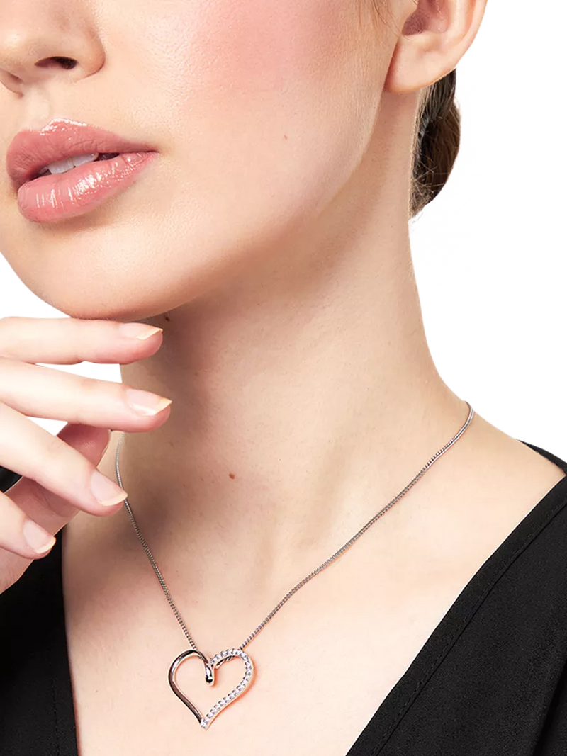Jools by Jenny Brown open heart twist pendant necklace, British brand