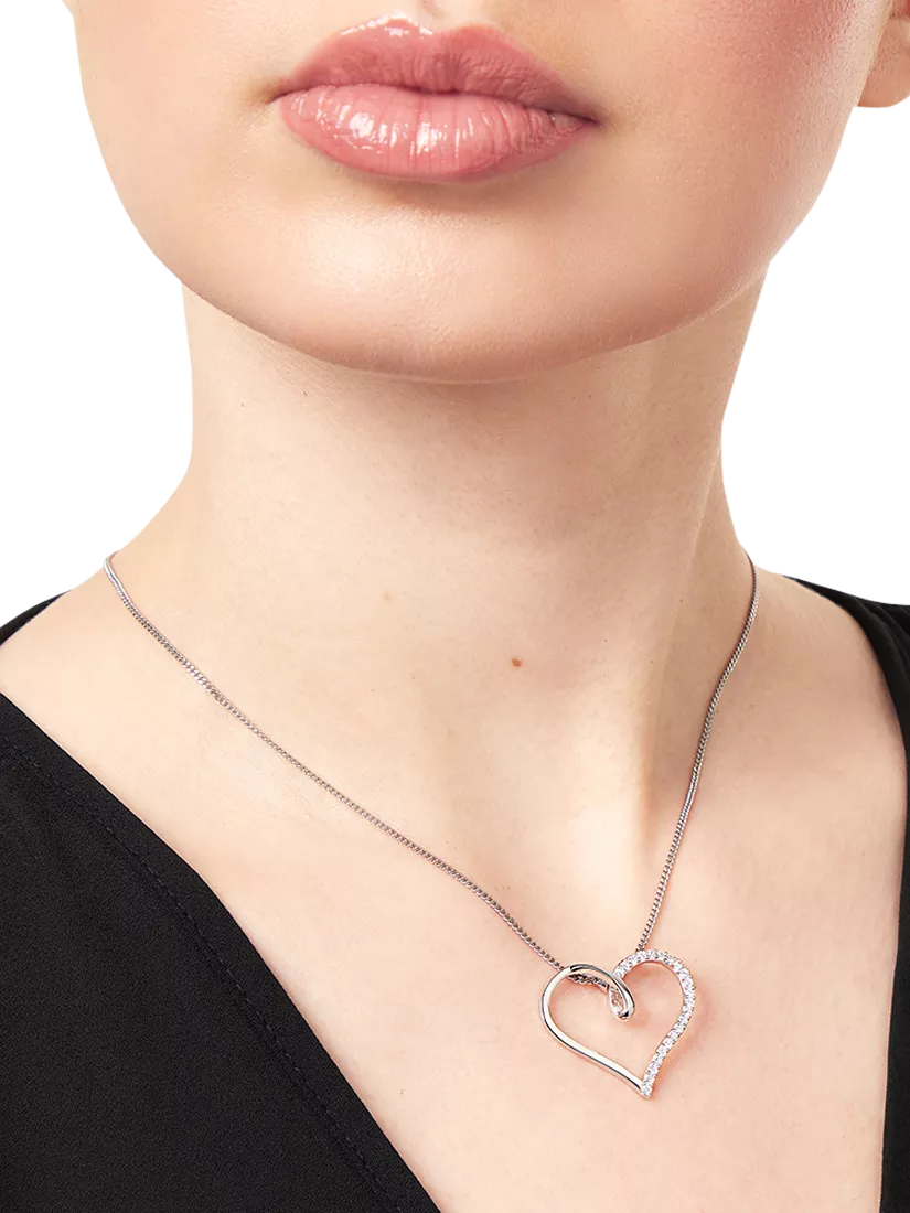 Jools by Jenny Brown open heart twist pendant necklace, British brand