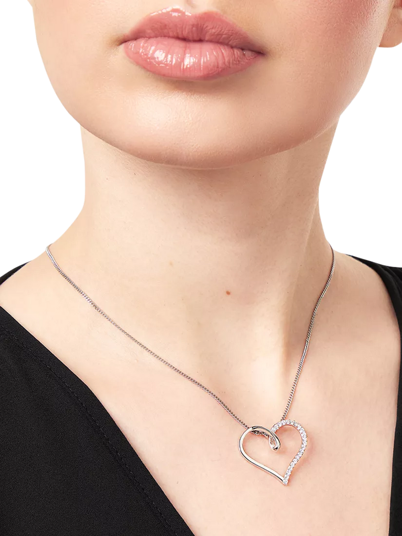 Jools by Jenny Brown open heart twist pendant necklace, British brand