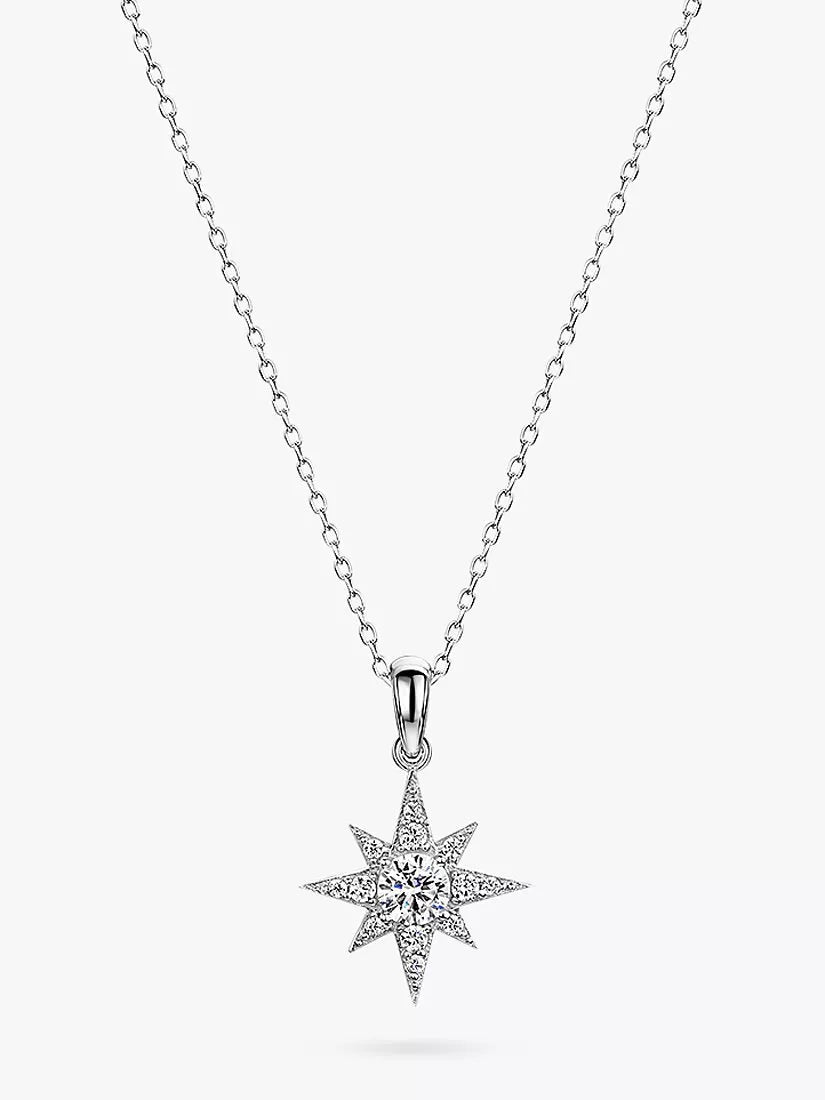 Jools by Jenny Brown cubic zirconia north star pendant necklace (British brand)