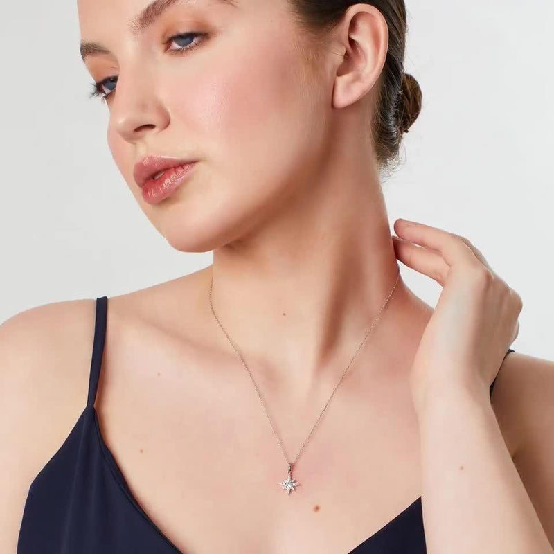 Jools by Jenny Brown cubic zirconia north star pendant necklace (British brand)
