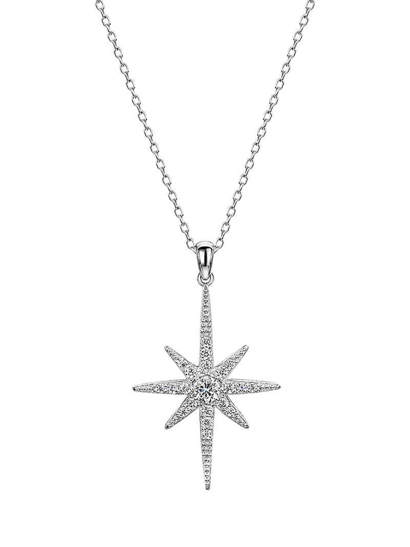 Jools by Jenny Brown cubic zirconia North Star pendant necklace, UK version