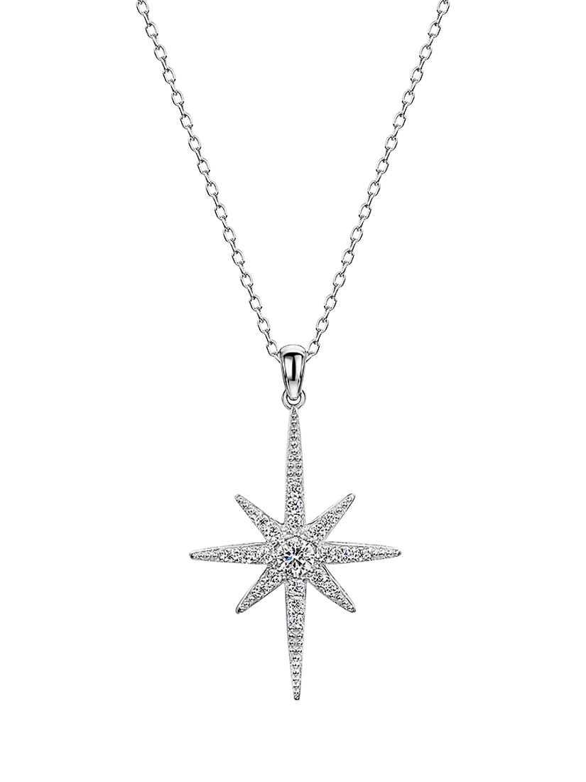 Jools by Jenny Brown cubic zirconia North Star pendant necklace, UK version