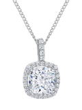 Jools by Jenny Brown Cubic Zirconia Curved Square Necklace