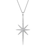 Jools by Jenny Brown cubic zirconia north star pendant necklace - British product