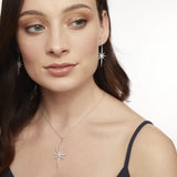 Jools by Jenny Brown cubic zirconia north star pendant necklace - British product