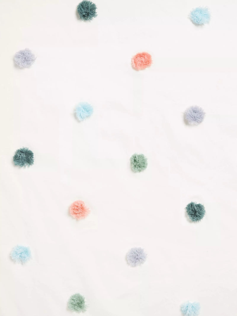 John Lewis curtain panel White/Multi 185x120cm (British brand)