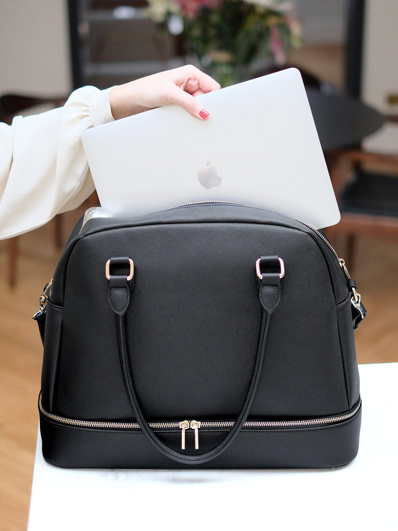 Stackers laptop handbag with padded laptop sleeve (British brand)
