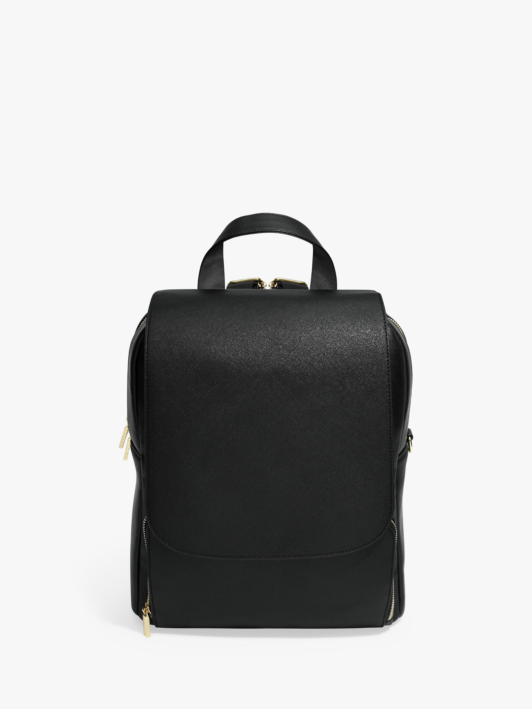 Stackers laptop backpack with faux leather exterior and multiple pockets (British brand)