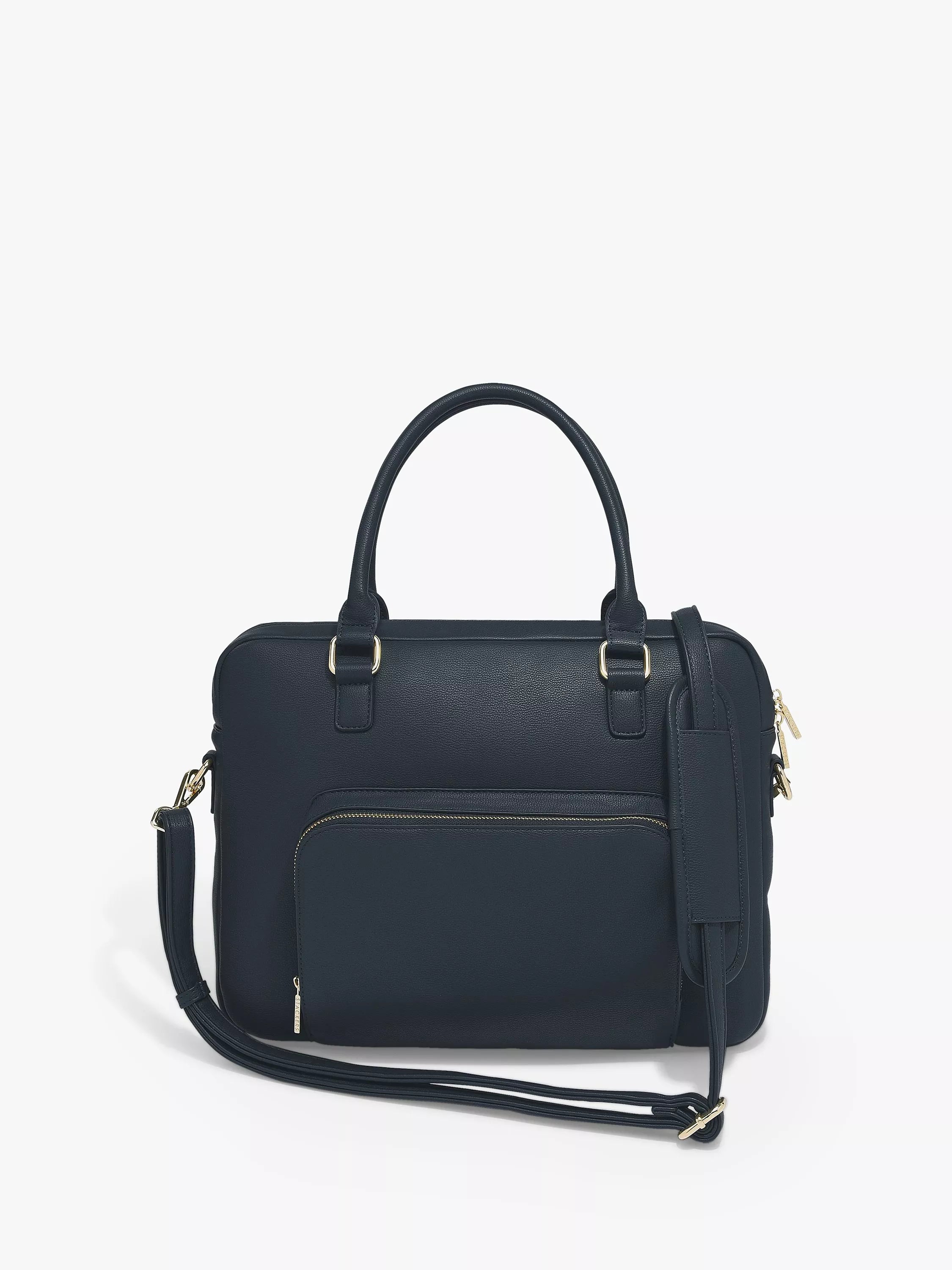 Stackers Plain Multi Wear Laptop Handbag - Black