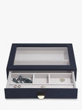 Stackers glass lid 4 drawer jewellery box - British product