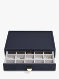 Stackers glass lid 4 drawer jewellery box - British product